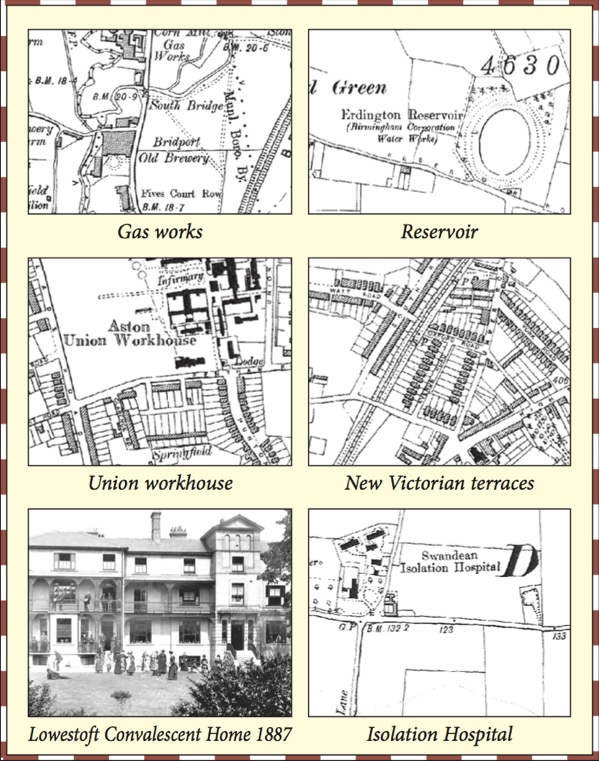 A selection of details from Frith historical maps